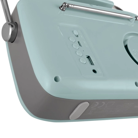 Radio z Głośnikiem Bluetooth Retro Vintage Miętowe